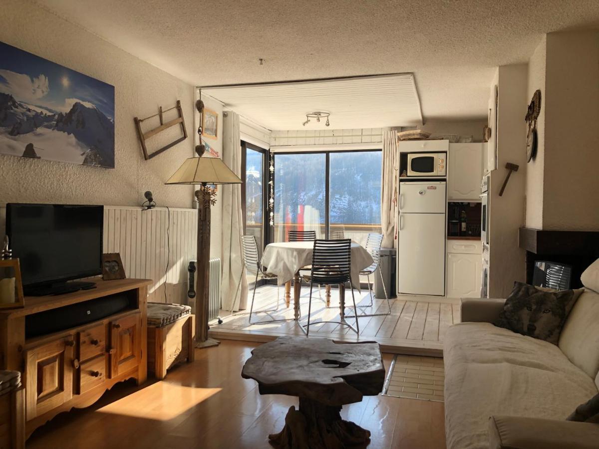Grand Studio La Foux D Allos Avec Vue Et Terrasse Exterior photo