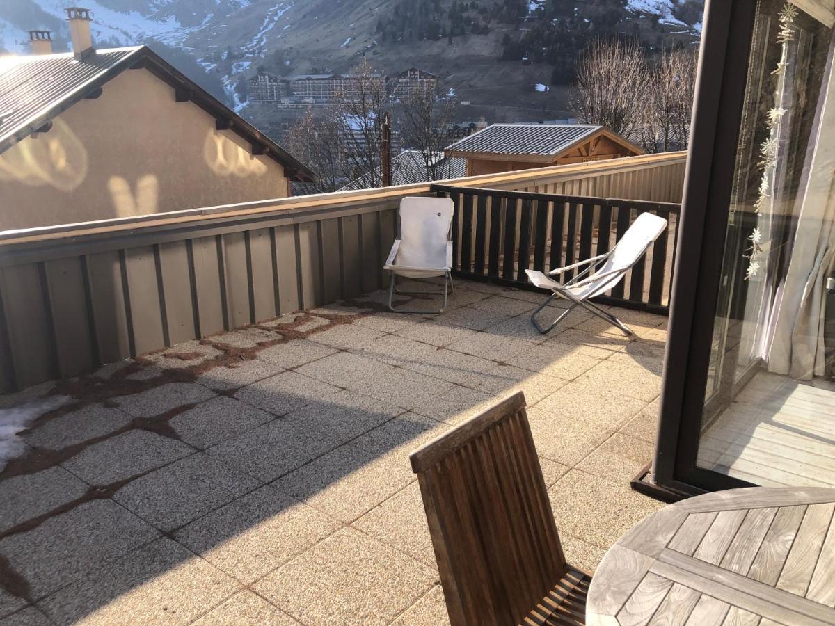Grand Studio La Foux D Allos Avec Vue Et Terrasse Exterior photo